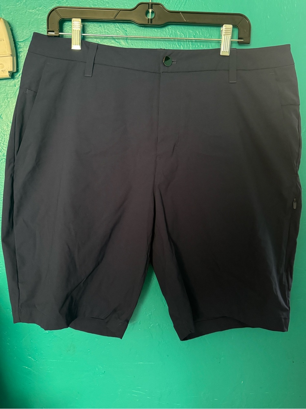 lululemon athletica Navy Flat-Front Performance Shorts